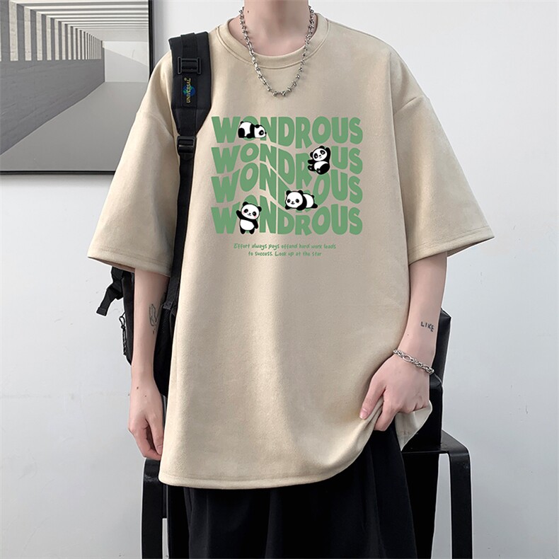 麂皮绒短袖t恤男大码半袖男大皂风JD82376-P25,男装T恤,电商A040