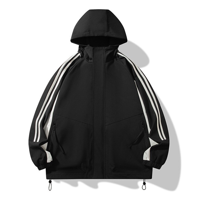 秋季二开宽松夹克男撞色三防冲锋衣外套DSA157B-JK7832-P75,男装夹克,电商A157B
