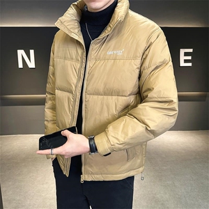 2025数据男士冬季羽绒服立领百搭鸭绒保暖青年夹克外套