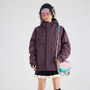 现货5W件冬季三防美式boxy解构连帽雪山冲锋衣棉衣男女棉服厚外套图片