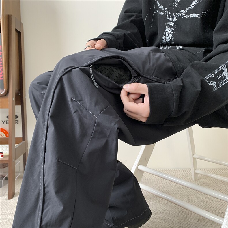 有数据黑底2025秋季美式户外长裤男冲锋裤D309B-K77-P60,男装休闲裤,电商D309B