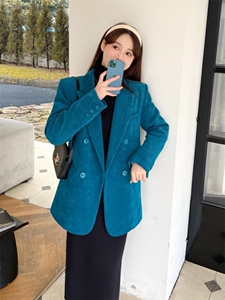 灯芯条西服外套+羽绒内胆图片
