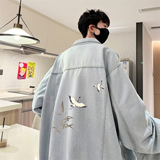 牛仔夹克男大码牛仔外套男茄克NJ77394-P60，男装夹克，电商A040