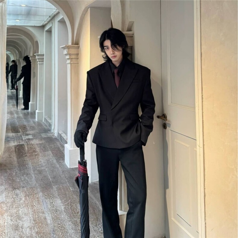 有货DXZ262-批65免烫双排扣西服套装男士修身商务休闲,男装西服套装,星座603-2