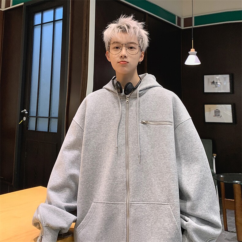 B225-仔仔图-A6455--P70--X88--拉链开衫卫衣--聚酯纤维,男装卫衣,电商B225