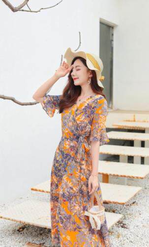 夏季新款连衣裙，女装连衣裙，艾伊贝雪