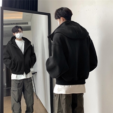 现货8加厚cleanfit美式休闲重磅480G短款开衫卫衣TTTB05-P98，男装卫衣，星座1315