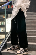 2024秋季新品男士金丝绒加绒加厚百搭休闲裤长裤束脚卫裤K23-P45，男装休闲裤，电商A441-1