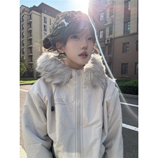 有货DM8360-特批95加厚毛领连帽棉衣外套防风带毛保暖棉，男装棉衣，星座603-2