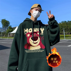 500克重磅秋冬美式加绒加厚卫衣外套 DL155常规特P35绒特P40图片