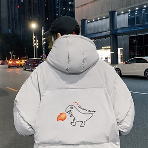 MY16040-P100 加厚加绒连帽棉衣男大码棉服男面包服男图片