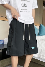 多口袋工装休闲短裤男潮流ins潮牌沙滩裤夏季新款宽松运动五分裤，男装牛仔裤，星座505-2（原电商A260-1)