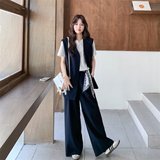 新款，马甲两件套送丝巾2B113-2519-P185-K278，女装套装/套裙，2B113