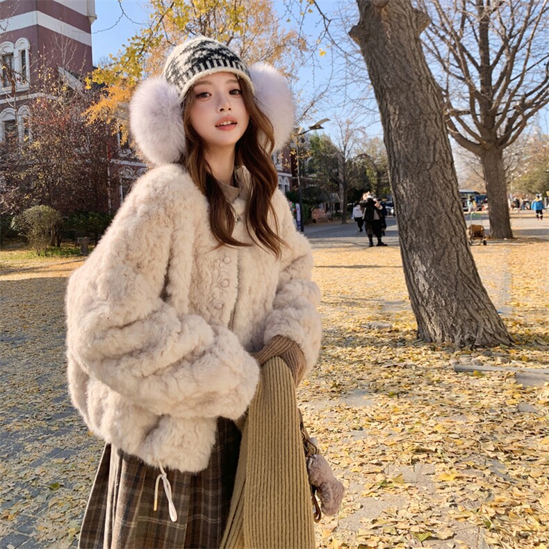 【有货】皮毛一体小外套2C151-W31-P185-K268,女装短外套,2C151