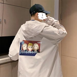 ！港风风衣男短款长袖夹克男休闲外套男上衣男DJK301-P45图片
