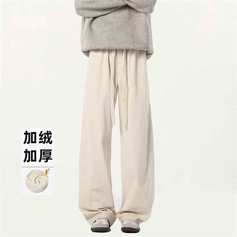 B258-K2581-P45控68加绒55控78灯芯绒弯刀裤65%棉35%聚酯纤维,男装休闲裤,电商B258