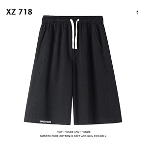 夏季休闲短裤男生宽松华棉五分针直筒运动裤子男  XD1716特批35图片