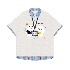 H1048-p40 挂牌+刺绣贴绒 （纯棉220克）短袖t恤女图片