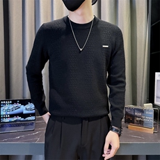 B216MY5161P652025秋冬装新款男士钢标圆领毛衣社会小伙风，男装针织衫/毛衣，电商B216（原B302）