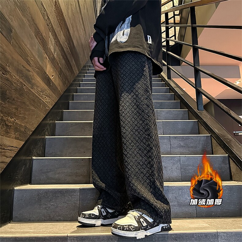 2024GK24125加绒外景大码美式提花牛仔裤M-5XGK241011-特P50,男装牛仔裤,电商A022