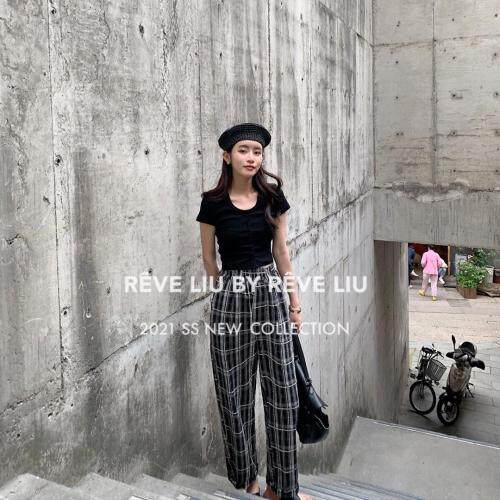 格子裤，女装，REVE LIU