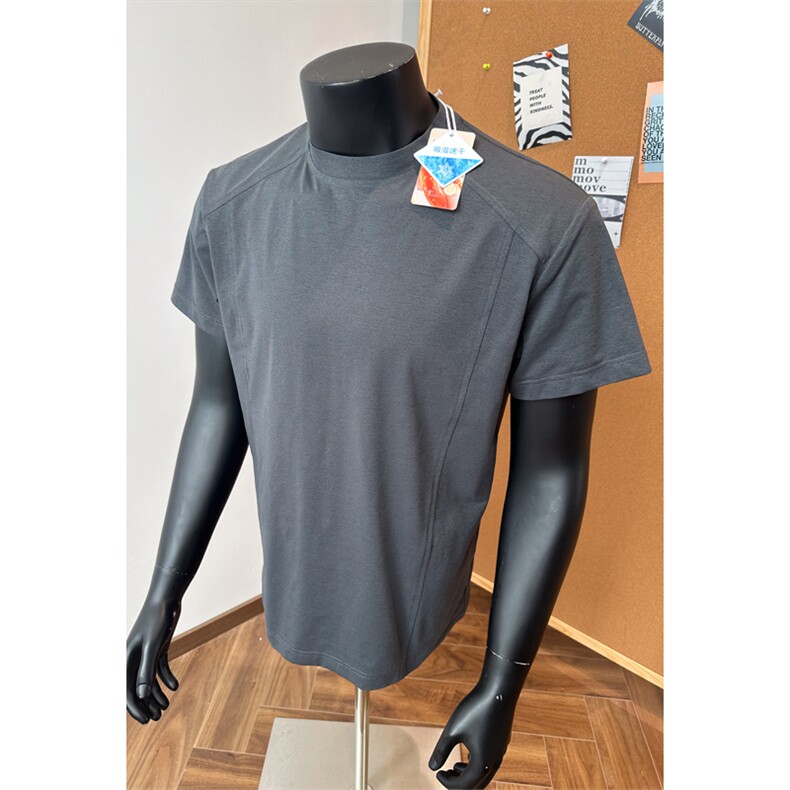 2025夏季新款港风假模大码冰丝速干短袖T恤M-5XHT25710-特P11，男装T恤，电商A022
