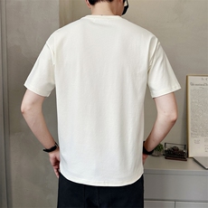 夏季新款男士短袖T恤圆领休闲百搭潮流时尚简约上衣T89083-P45，男装T恤，电商A237