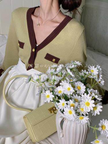 返单款经典小香毛织套头开衫，其它，阔瑟