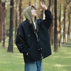 JK9968P85港风连帽假两件宽松百搭夹克外套，男装夹克，星座1204-3