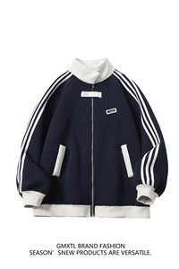 加绒加厚-高品质-拼接条纹设计感外套男 cp122jr-特p55图片