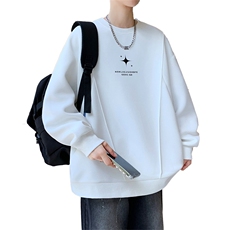 秋款潮流时尚男生长袖t恤印花衣服男港风圆领卫衣A436-212-P48，男装T恤，电商A436