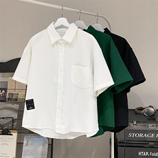 短袖衬衫男款设计感ins潮牌衬衣高级感上衣7381-P42，男装衬衫，电商B380（原B361）