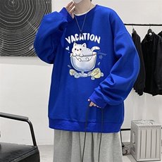 5XL华夫格卫衣男大码胖子圆领长袖t恤HW76408-P30，男装T恤，电商A040