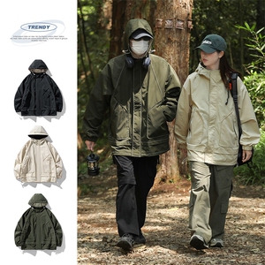得物二开 外套户外休闲2025年新款连帽夹克情侣登山服JK1203-P75图片