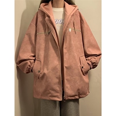 情侣外套男秋冬款2025新款痞帅风高级感小众夹克棉服男款美式皮衣，男装皮衣，星座506A