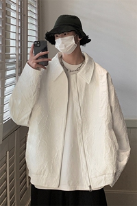 美式港风夹克男女大码M-5XL夹克男情侣百搭外套男JK8742P75控108图片