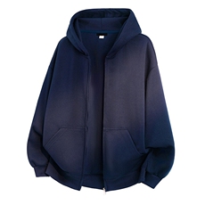 无帽绳版开衫全棉二开春装重磅360克美式连帽开衫卫衣外套HM05，男装卫衣，电商A486