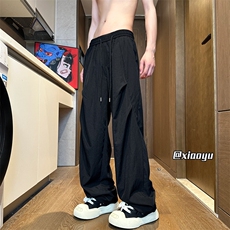 XZ616夏季新款伞兵裤褶皱设计感冰丝速干休闲裤TY2488特P28控58，男装休闲裤，星座512A（原616）