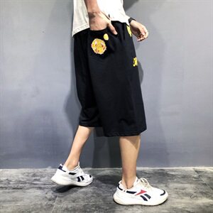 宽松男生百搭运动时尚短裤夏季潮流休闲裤五分裤加肥大码590款图片