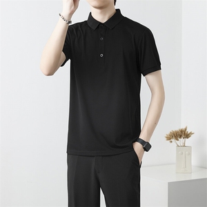 休闲Polo衫2025秋冬男士体恤纯色翻领长袖T恤上衣服男 P07图片