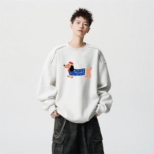 得物供货、重磅420克现货 圆领卫衣宽松HD019-1-WY2510LL-P35图片