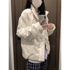 有货美式复古菱格棉服男冬季轻薄棉衣工装情侣面包服LY6608-P90，男装棉衣，星座1008
