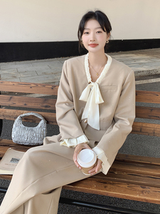 春现 气质盐系高级感西装两件套B190-5013-P175-K248图片