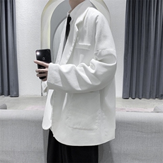 冬装现货男装宽松休闲西装外套灯芯绒港风上衣DM09-P65，男装西服套装，电商D321-1