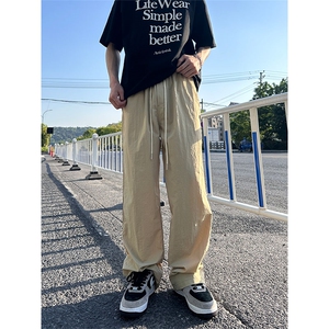 大量现货 2025新款夏季长裤小众设计感侧边条纹速干裤DY5032-P55图片