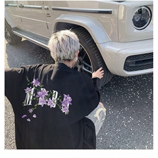 新款百搭日系ins简约慵懒气质纯棉长袖T原宿文艺流行T128-P30网图，男装T恤，电商B245