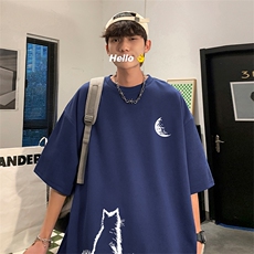 量大优供视频220克美式短袖t恤T2978得物直播有280克品质，男装T恤，电商A486