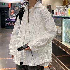 长袖衬衫春款男港风潮流M58P43，男装衬衫，星座1116-2
