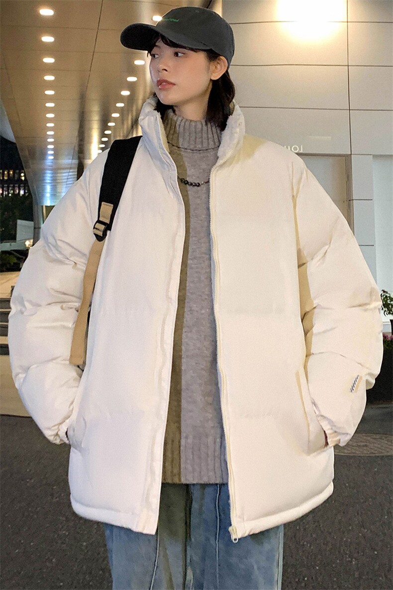 2023冬上新学生加棉加厚棉服潮中性风立领棉衣外套男女8801-P65,男装棉衣,电商A441-1