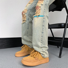 美式高街小众夏季破洞牛仔裤货号K726P60，男装牛仔裤，电商A063